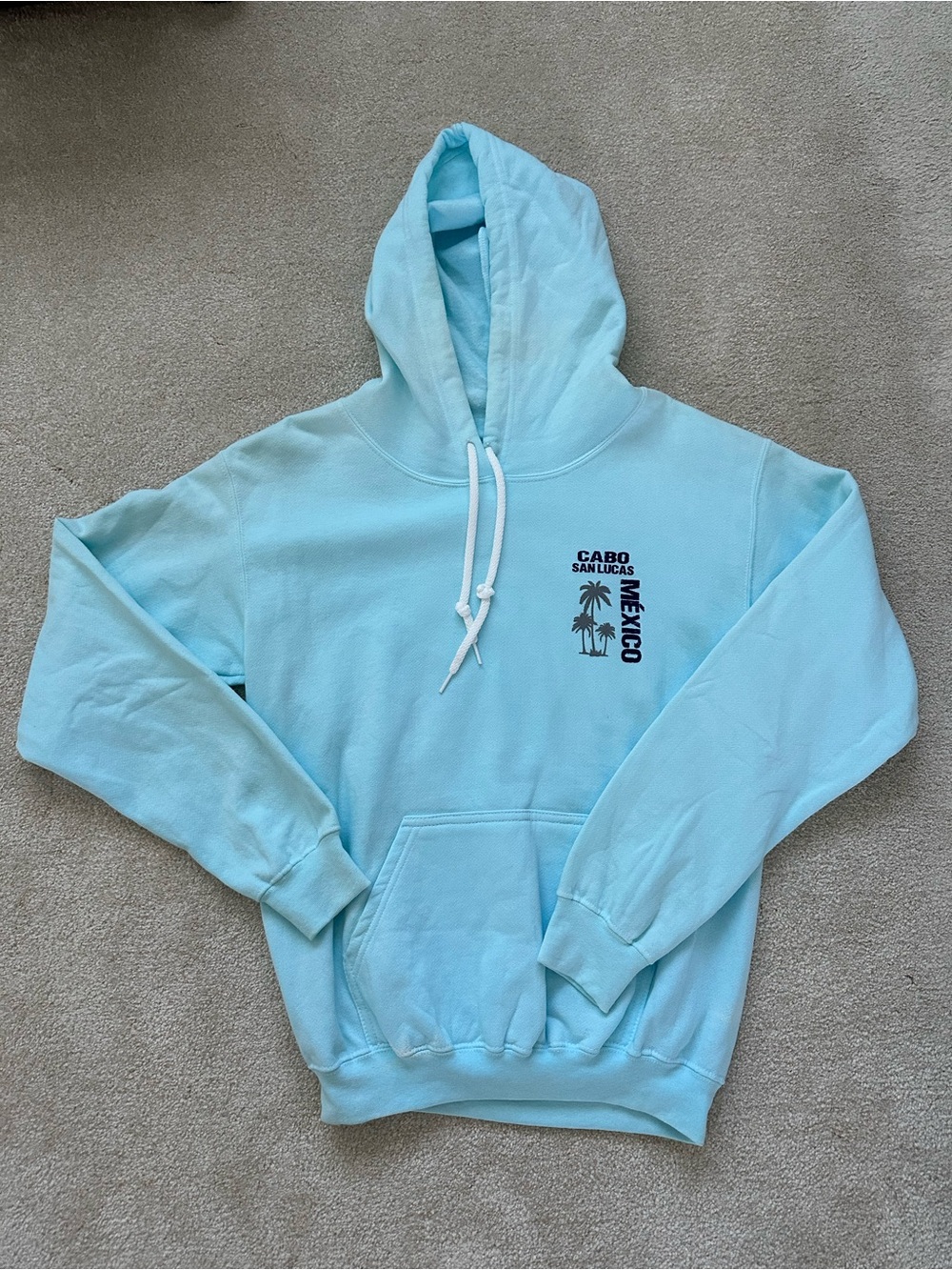 Cabo San Lucas Mexico Light Blue Hoodie Sweatshirt